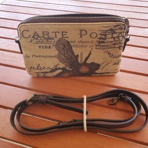 Vida Carte Postale Mini Crossbody Clutch Purse Bag